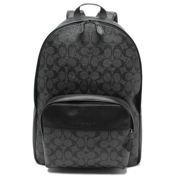 Coach Houston Charcoal Black Backpack F72483